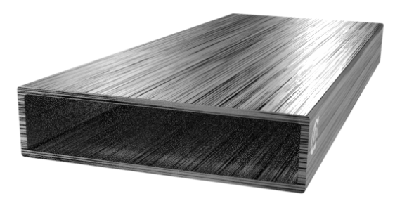 алюминиевый профиль с прямоугольным сечением 10х40х1